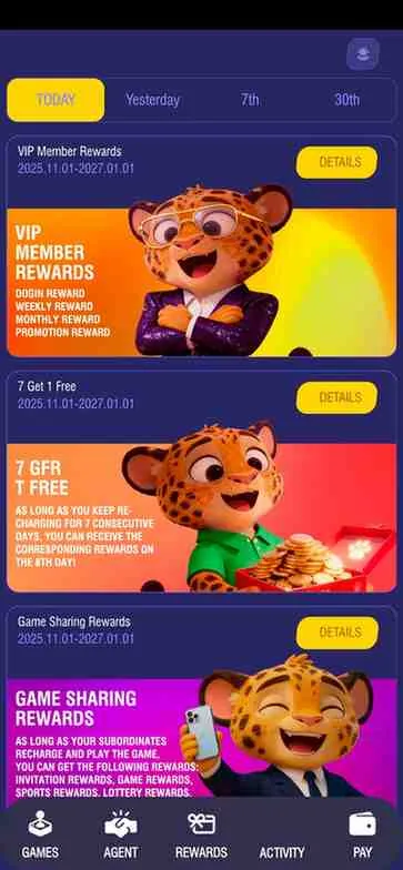 Real Claw Pusher VIP member rewards screen